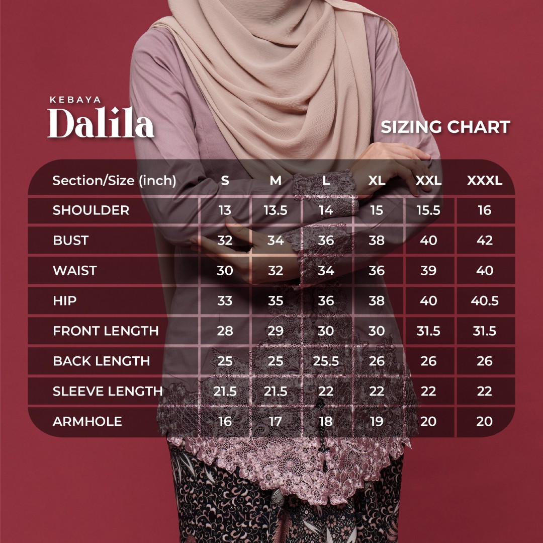 (TOP ONLY) Kebaya Dalila 2.0