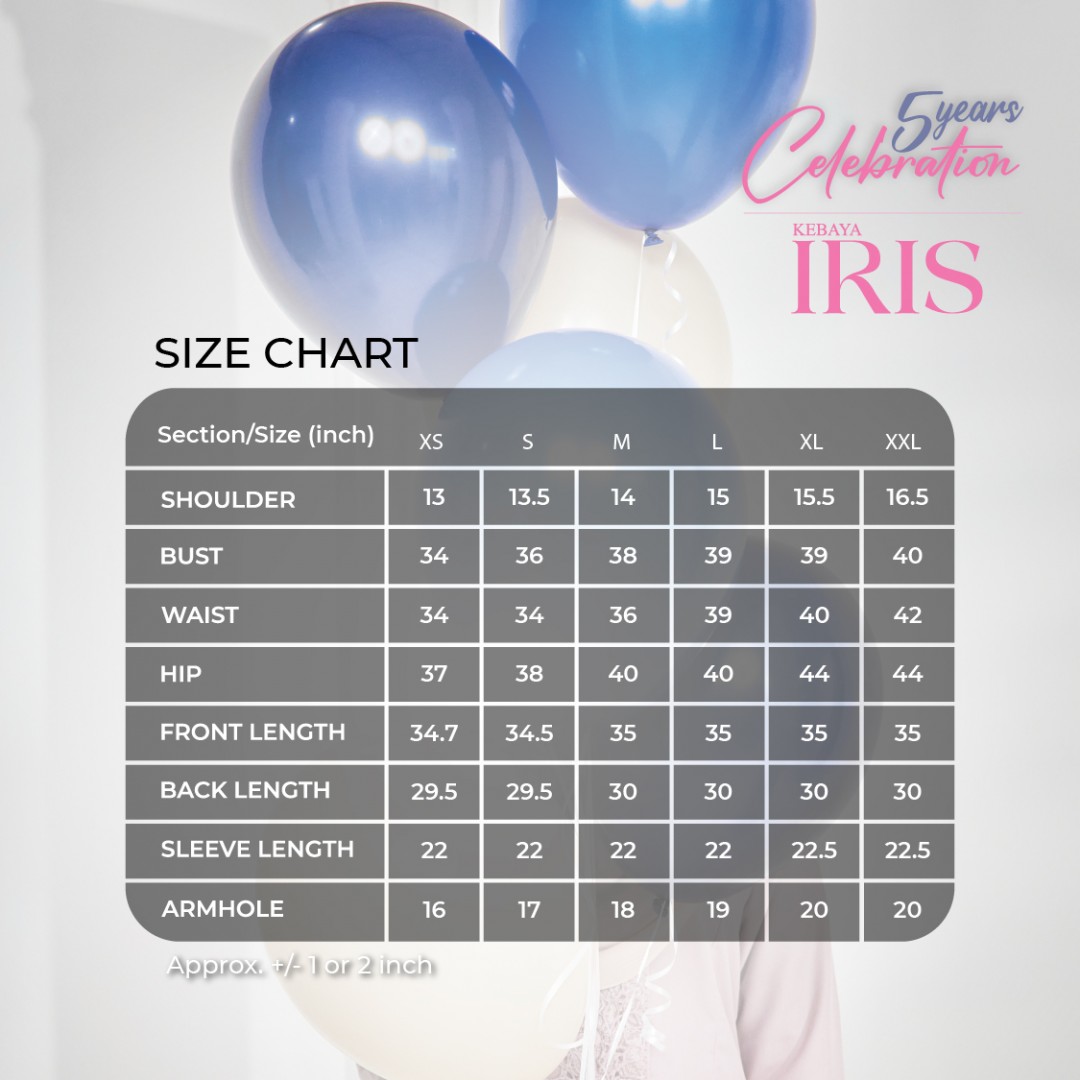 (TOP ONLY) Kebaya Iris - Top