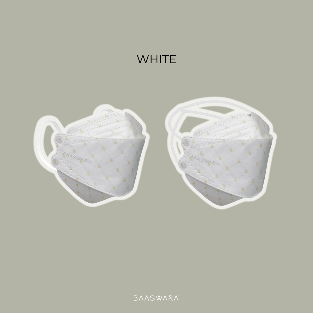 FACEMASK KF94 LUXURY BLACK AND WHITE 20PCS