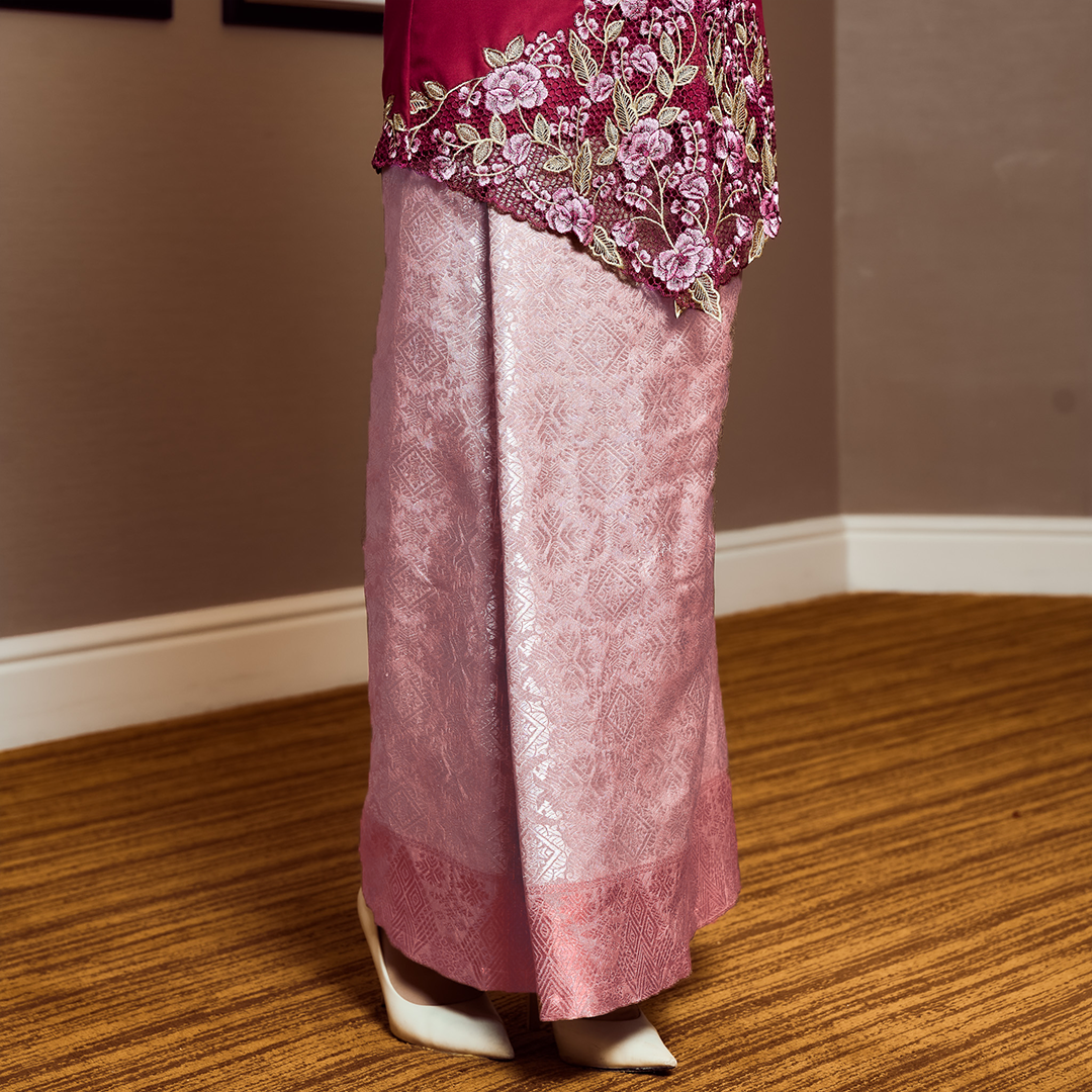 (SET) Kebaya Elisha Merah Sagu ( Free Shipping )