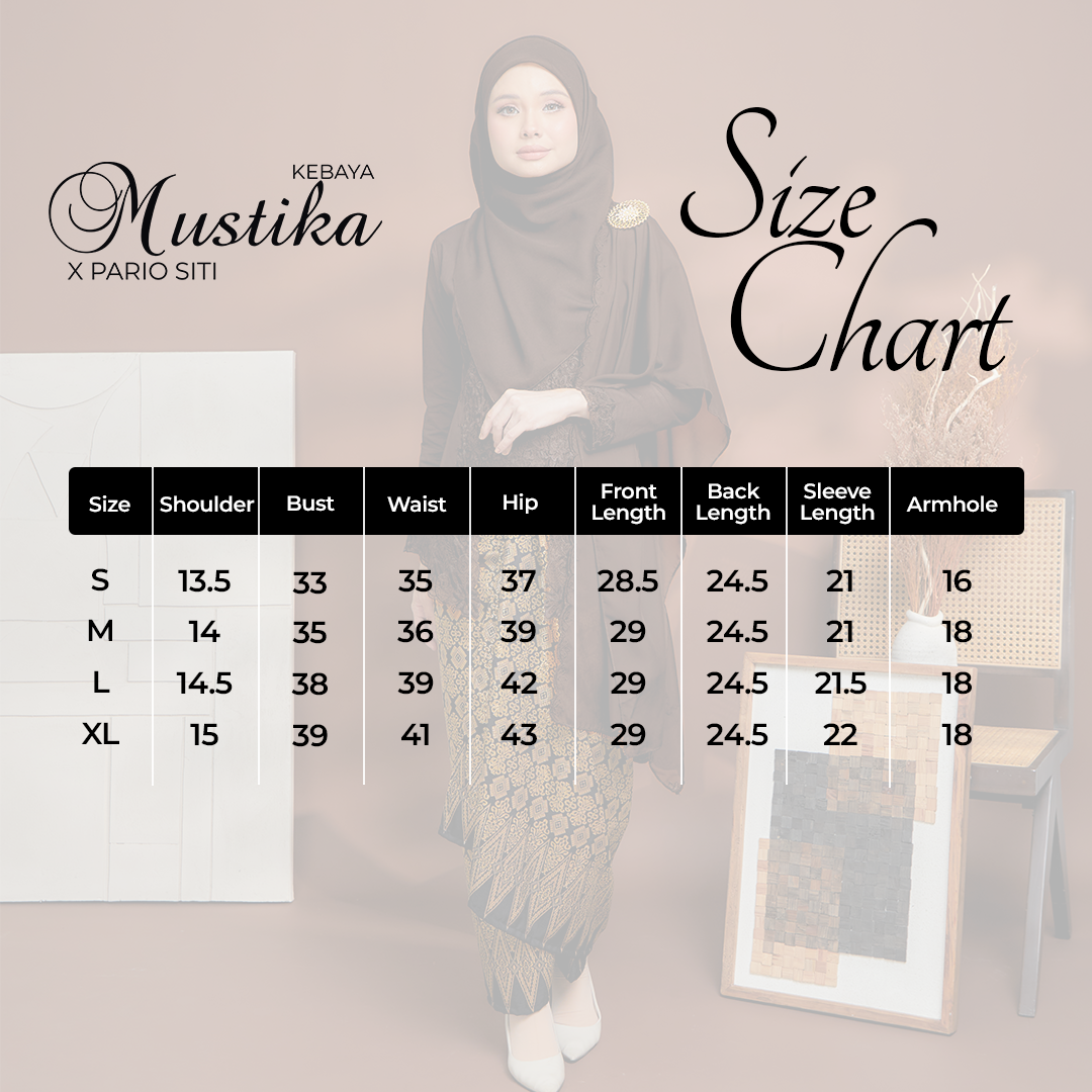 (SET) Kebaya Mustika Burgundy X Pario Siti White