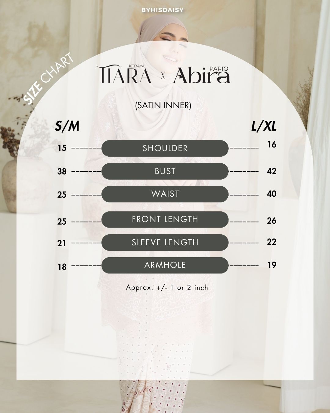 (SET) KEBAYA TIARA NUDE X SKIRT PLEATED ABIRA WHITE